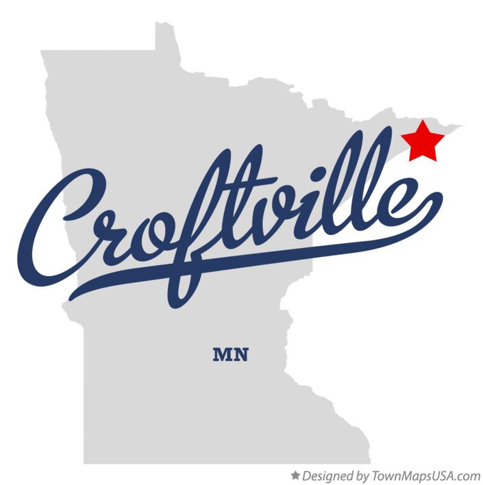 Map of Croftville Minnesota MN