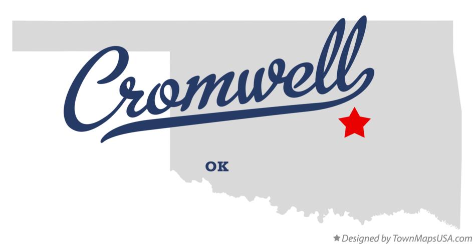 Map of Cromwell Oklahoma OK