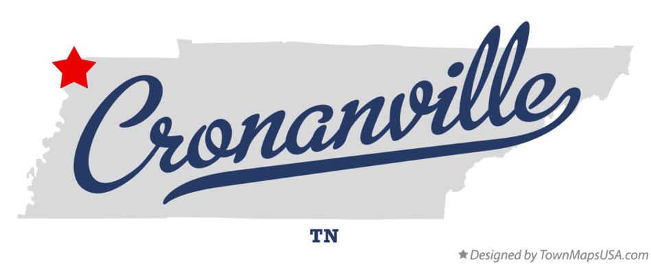 Map of Cronanville Tennessee TN