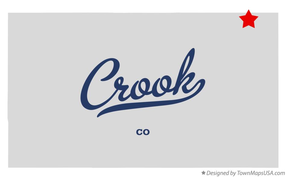 Map of Crook Colorado CO
