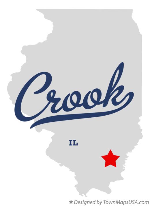 Map of Crook Illinois IL