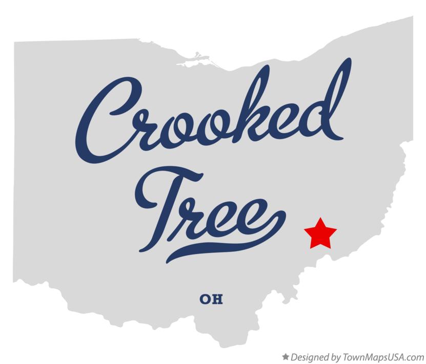 Map of Crooked Tree Ohio OH