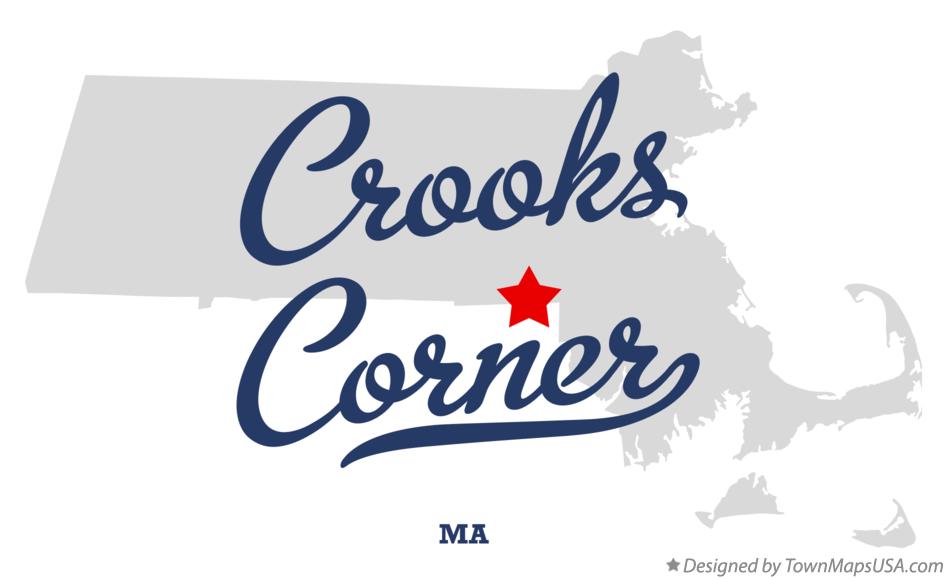 Map of Crooks Corner Massachusetts MA