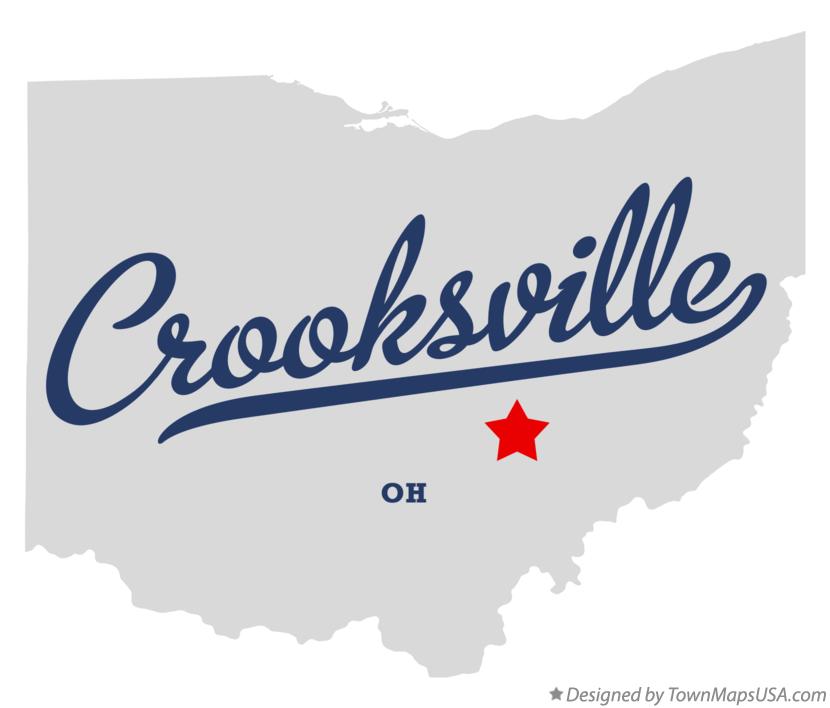 Map of Crooksville Ohio OH