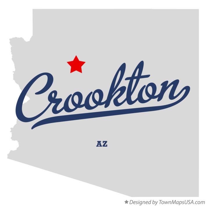 Map of Crookton Arizona AZ