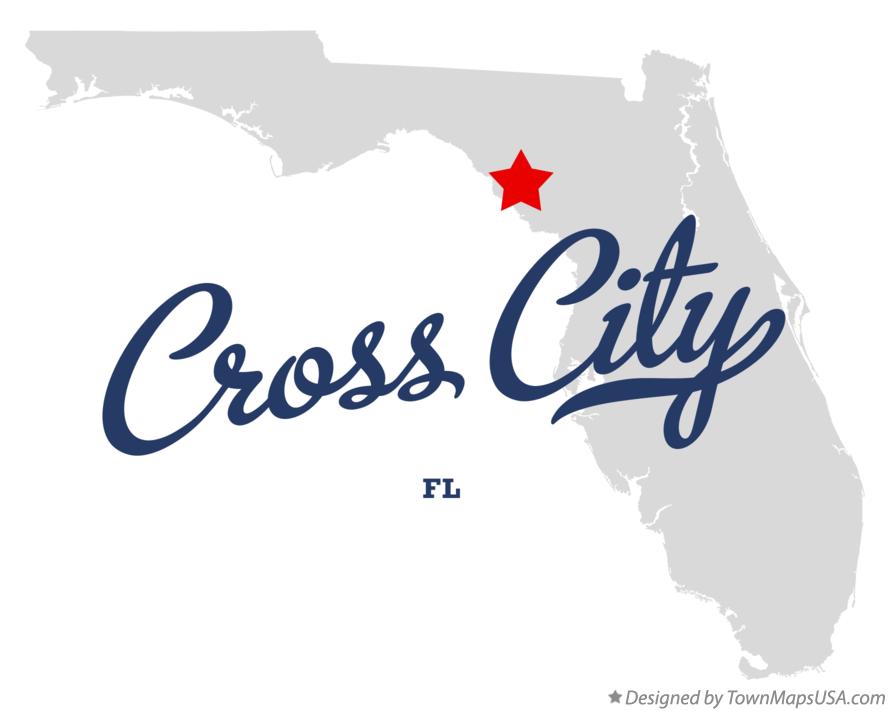 Map Of Cross City Fl Florida