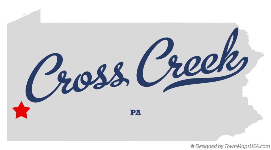 Map of Cross Creek Pennsylvania PA