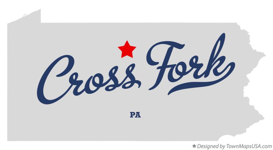 Map of Cross Fork Pennsylvania PA