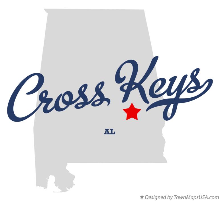 Map of Cross Keys Alabama AL