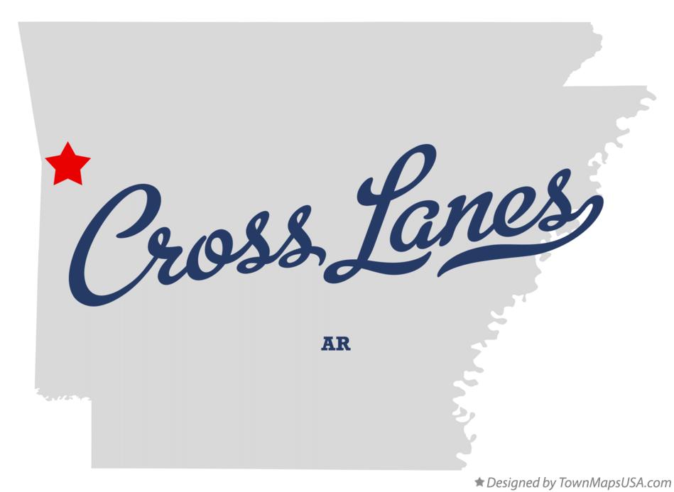 Map of Cross Lanes Arkansas AR