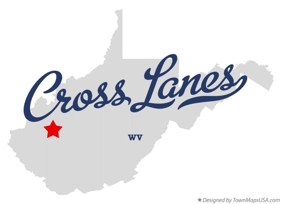 Map of Cross Lanes West Virginia WV