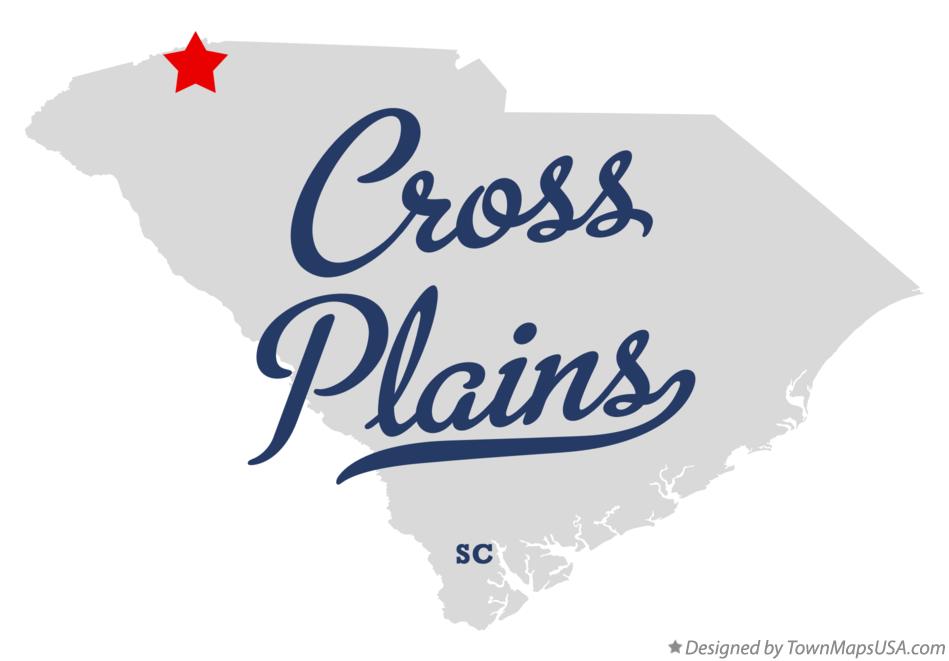 Map of Cross Plains South Carolina SC