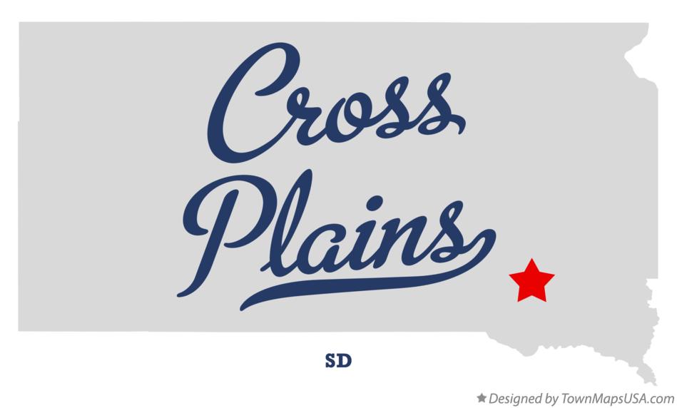 Map of Cross Plains South Dakota SD