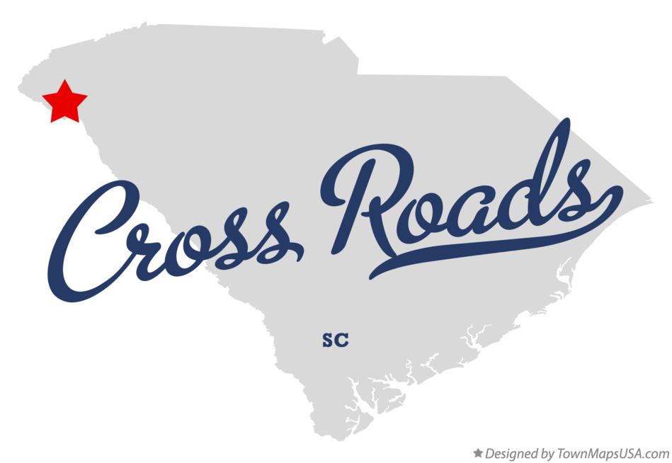 Map of Cross Roads South Carolina SC