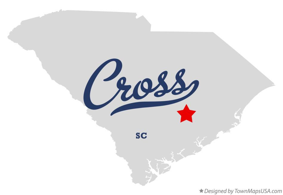 Map of Cross South Carolina SC