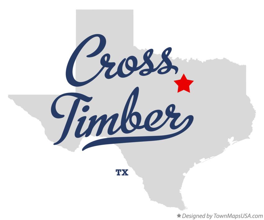 Map of Cross Timber Texas TX