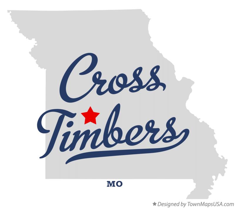 Map of Cross Timbers Missouri MO