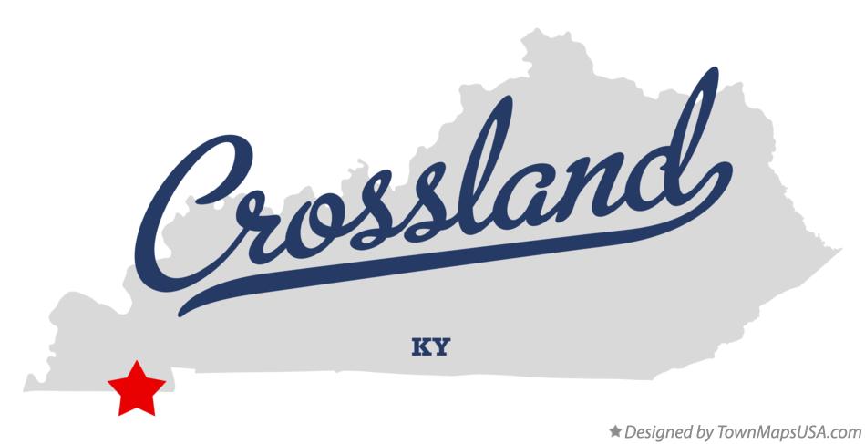 Map of Crossland Kentucky KY