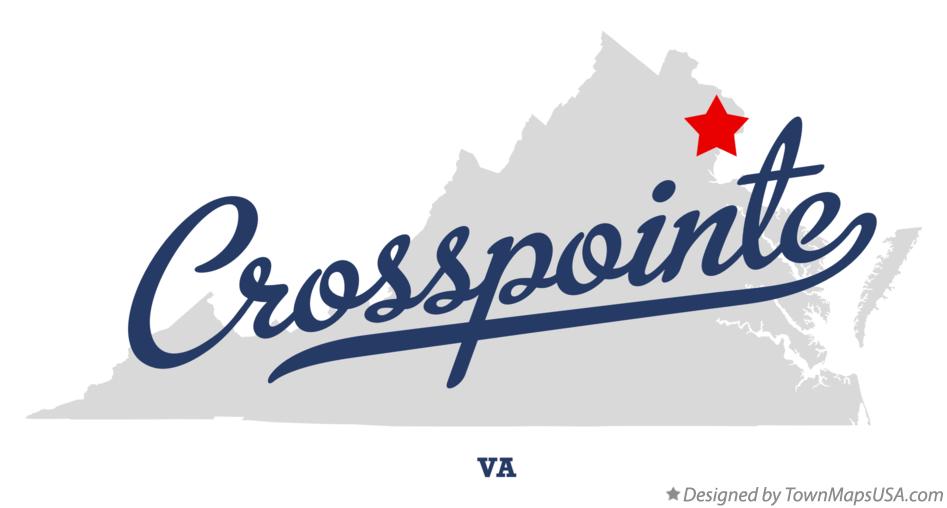 Map of Crosspointe Virginia VA