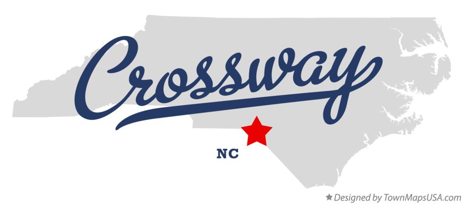 Map of Crossway North Carolina NC