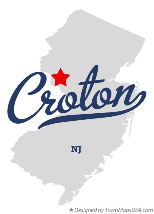 Map of Croton New Jersey NJ