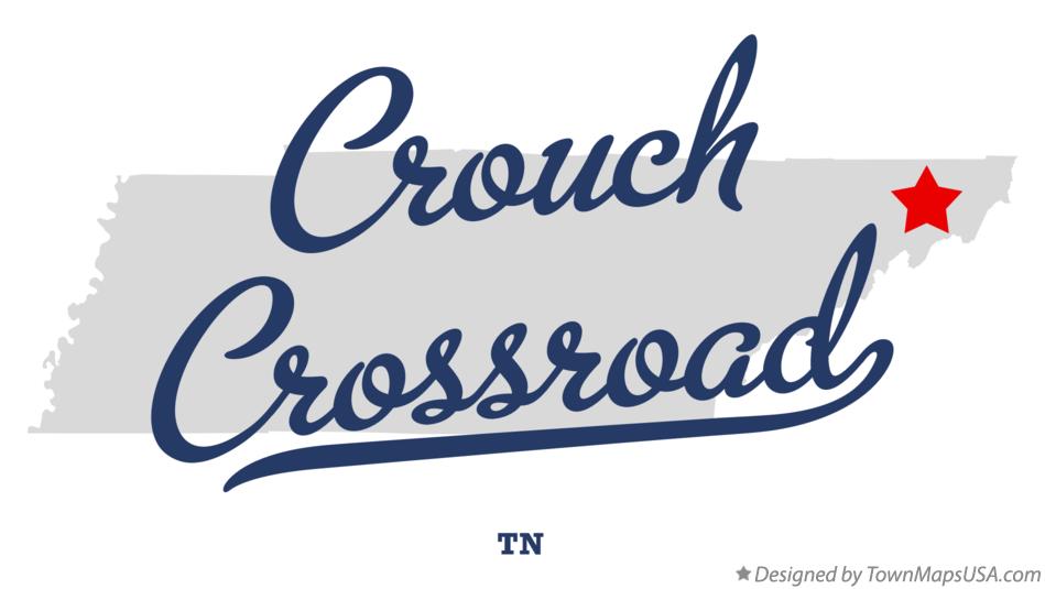 Map of Crouch Crossroad Tennessee TN