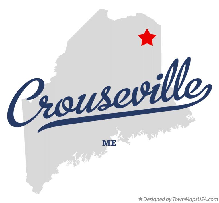 Map of Crouseville Maine ME