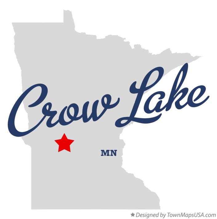 Map of Crow Lake Minnesota MN