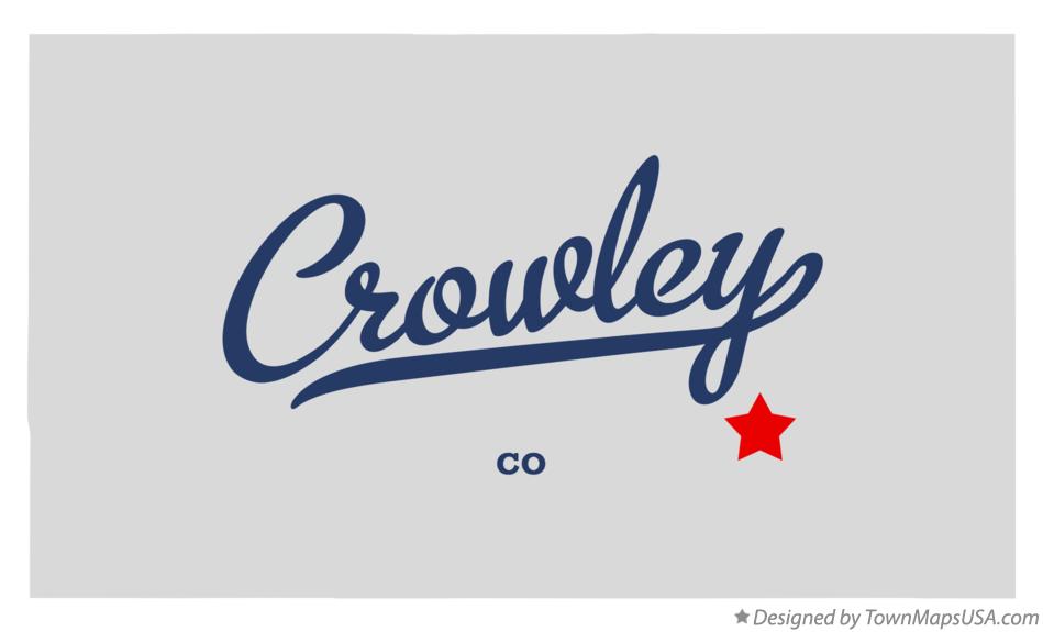 Map of Crowley Colorado CO