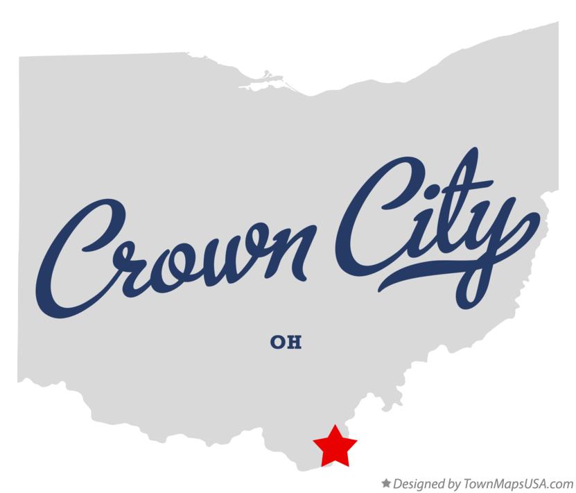 Map of Crown City Ohio OH