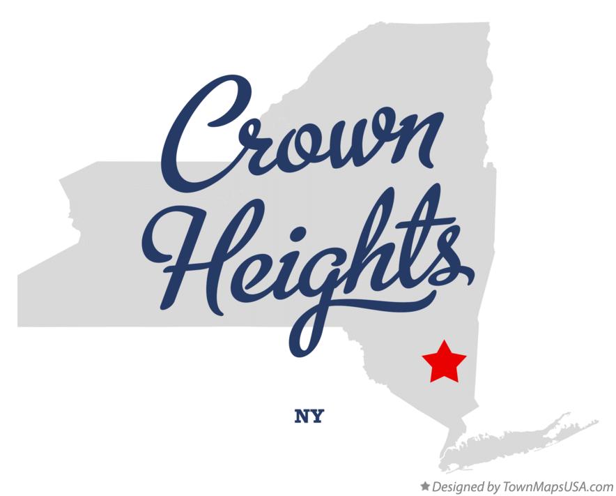 Map of Crown Heights New York NY