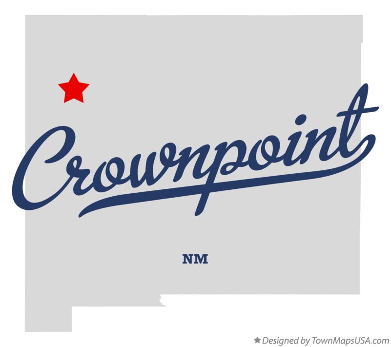 Map of Crownpoint New Mexico NM