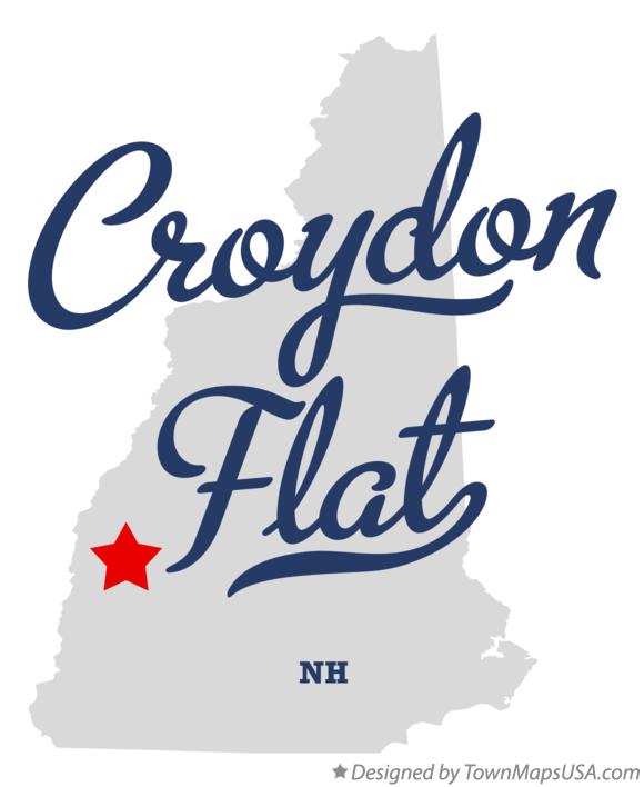 Map of Croydon Flat New Hampshire NH