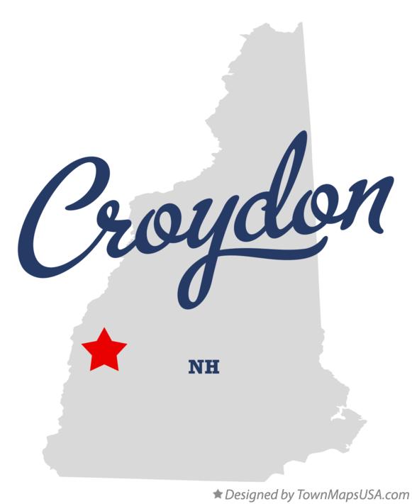 Map of Croydon New Hampshire NH