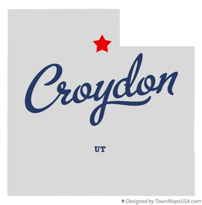 Map of Croydon Utah UT