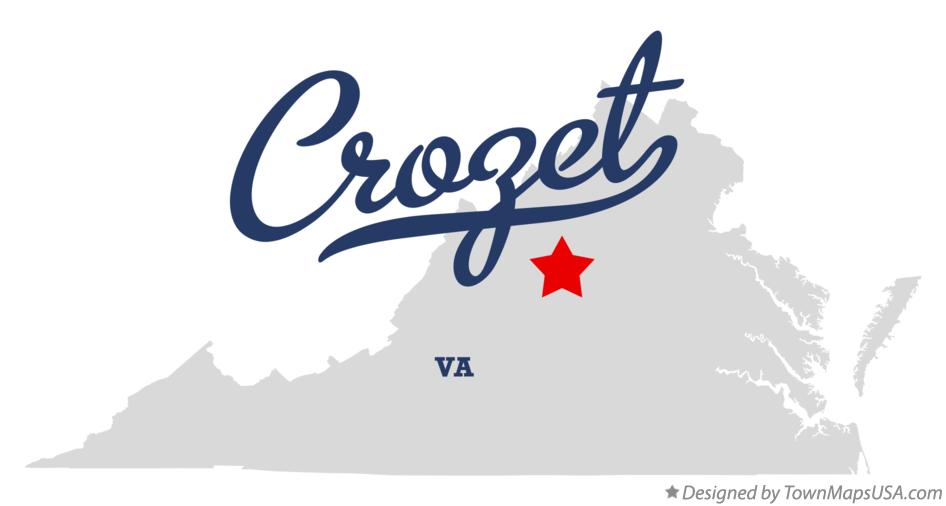 Map of Crozet Virginia VA