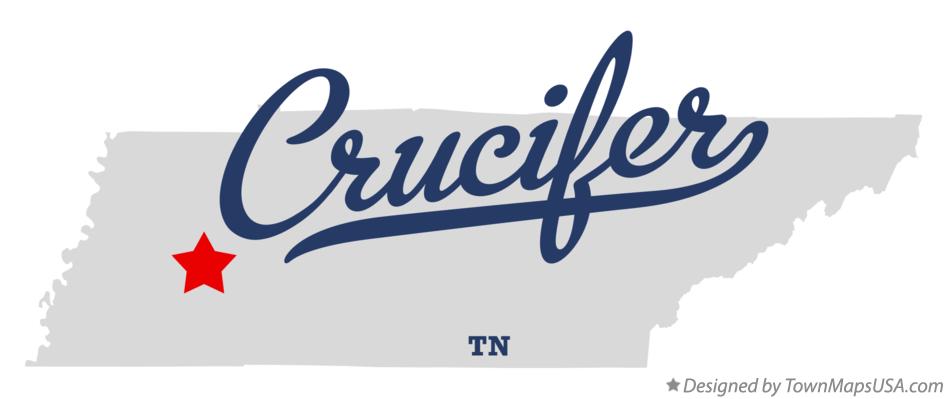 Map of Crucifer Tennessee TN