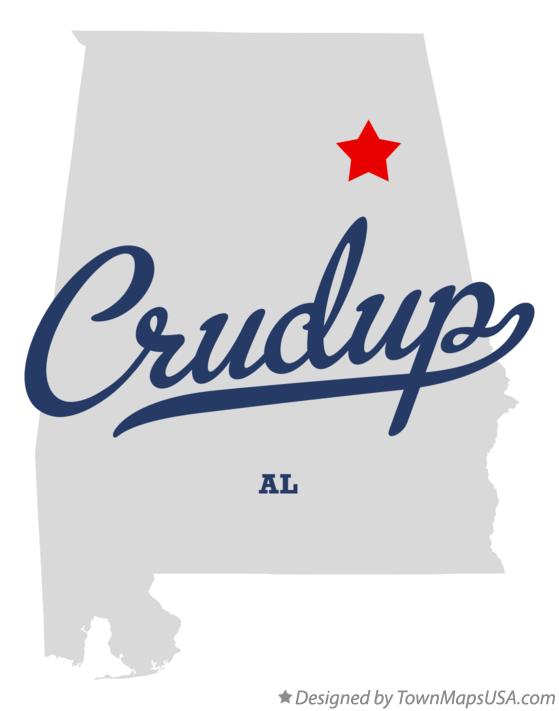 Map of Crudup Alabama AL
