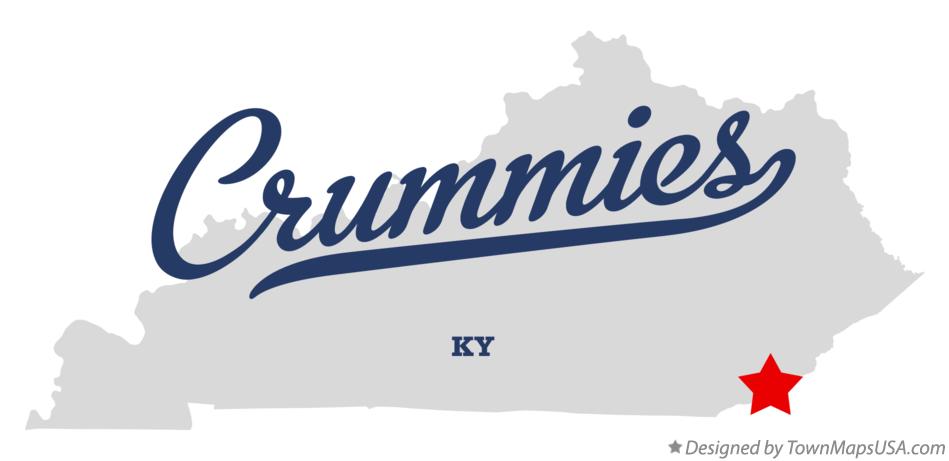 Map of Crummies Kentucky KY
