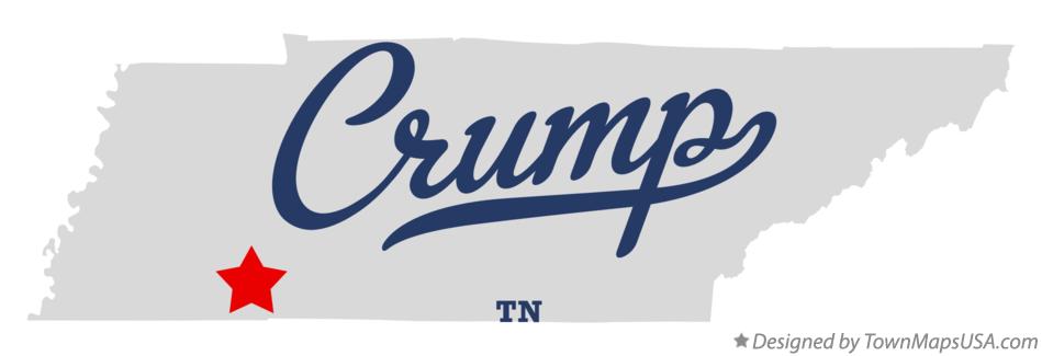Map of Crump Tennessee TN