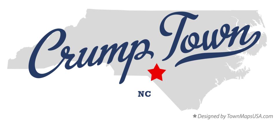 Map of Crump Town North Carolina NC