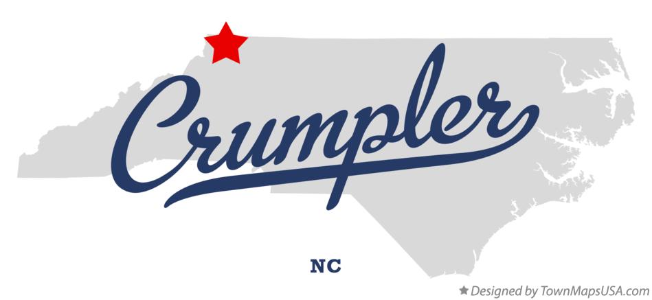 Map of Crumpler North Carolina NC