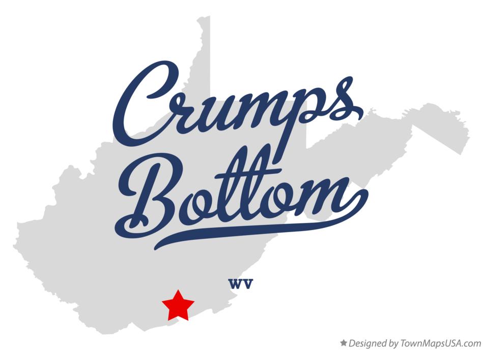 Map of Crumps Bottom West Virginia WV