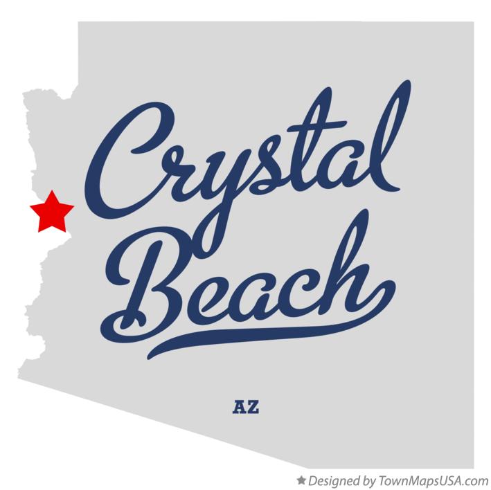 Map of Crystal Beach Arizona AZ