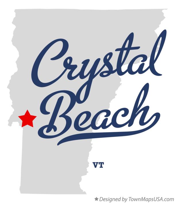 Map of Crystal Beach Vermont VT
