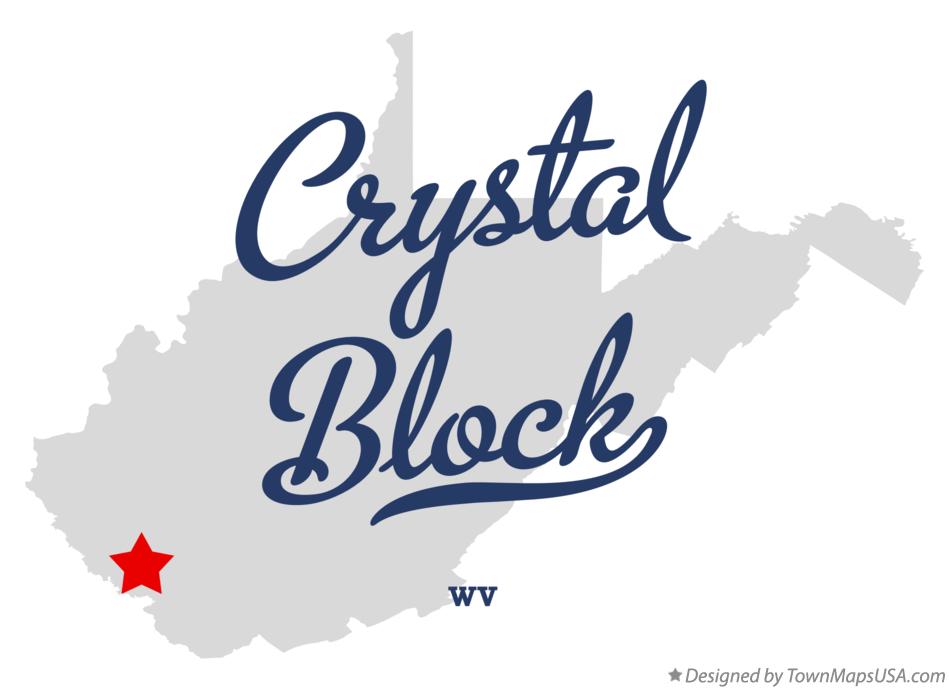 Map of Crystal Block West Virginia WV