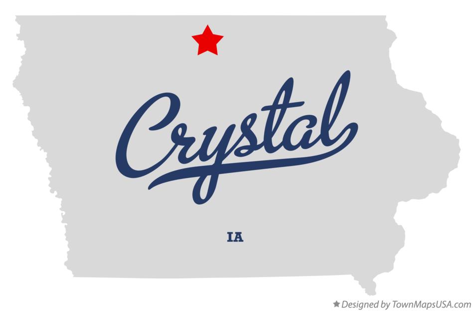 Map of Crystal Iowa IA