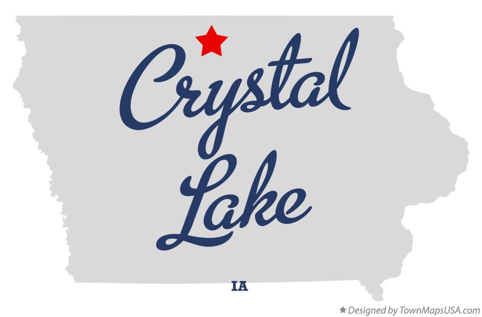 Map of Crystal Lake Iowa IA