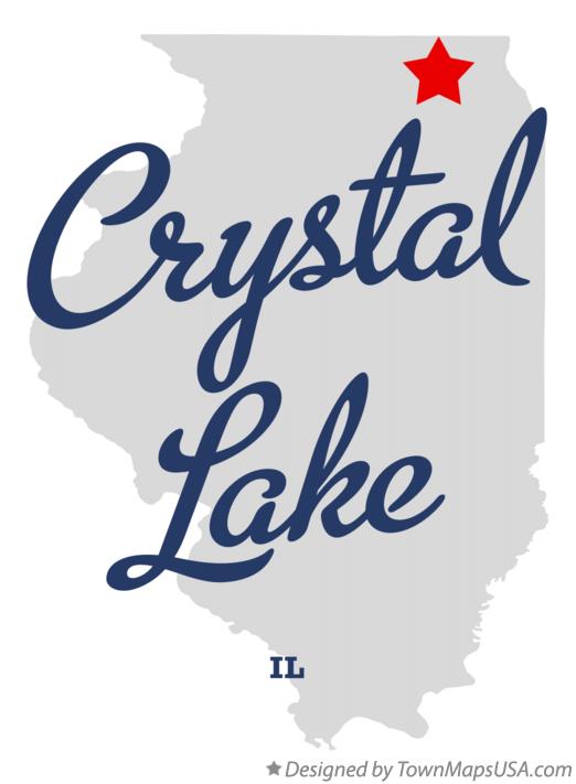 Map of Crystal Lake Illinois IL