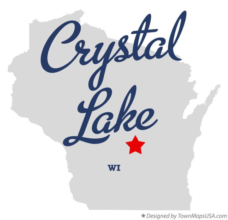 Map of Crystal Lake Wisconsin WI